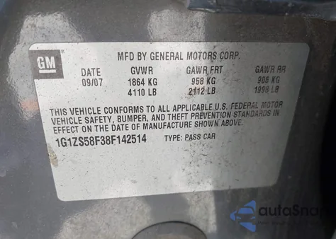 2008 Chevrolet Malibu Classic Ls z USA, uszkodzony, nr VIN 1G1ZS58F38F142514